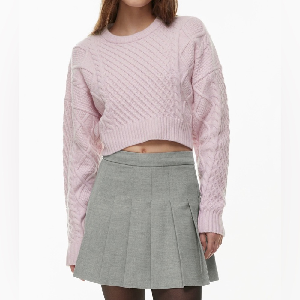 Aritzia Sunday Best Cropped Peggy Sweater
